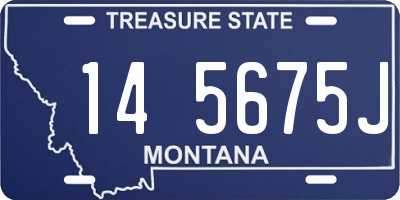 MT license plate 145675J