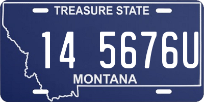 MT license plate 145676U