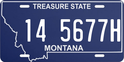 MT license plate 145677H