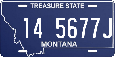 MT license plate 145677J