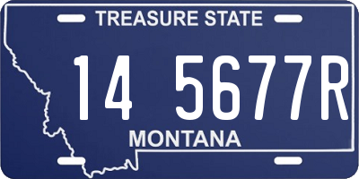 MT license plate 145677R