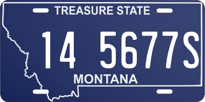 MT license plate 145677S