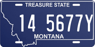 MT license plate 145677Y