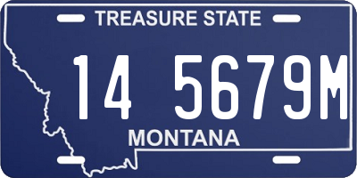 MT license plate 145679M
