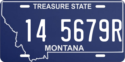 MT license plate 145679R