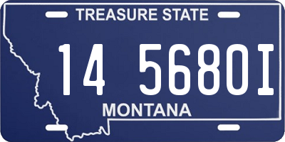 MT license plate 145680I