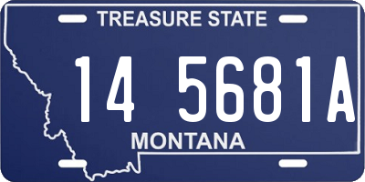 MT license plate 145681A