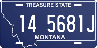 MT license plate 145681J
