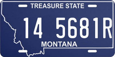 MT license plate 145681R