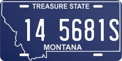 MT license plate 145681S