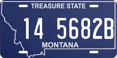 MT license plate 145682B