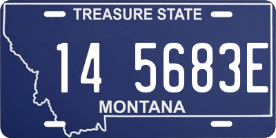 MT license plate 145683E