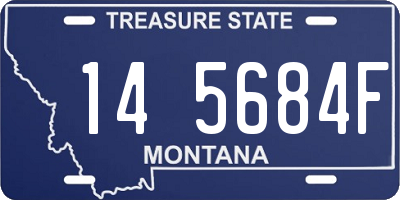 MT license plate 145684F