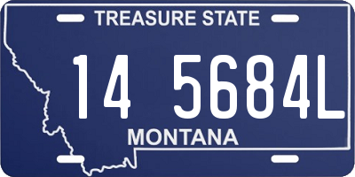 MT license plate 145684L