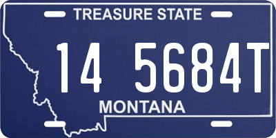 MT license plate 145684T