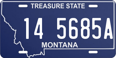 MT license plate 145685A