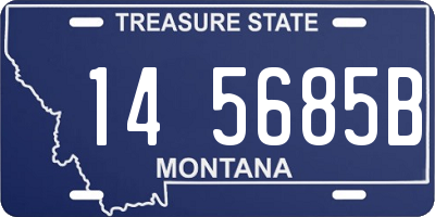 MT license plate 145685B