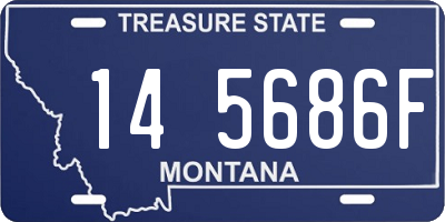 MT license plate 145686F