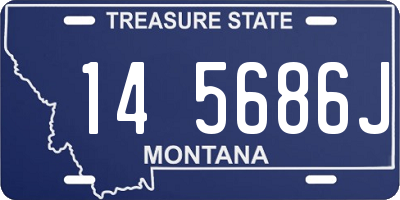 MT license plate 145686J