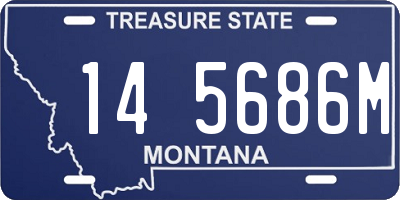 MT license plate 145686M