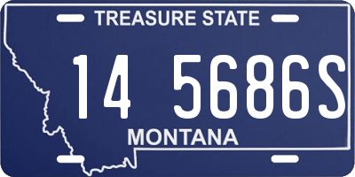 MT license plate 145686S