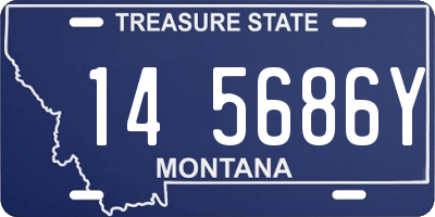 MT license plate 145686Y