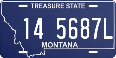 MT license plate 145687L