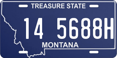 MT license plate 145688H