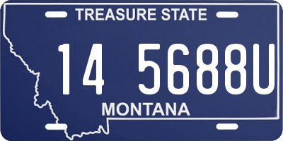 MT license plate 145688U