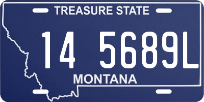 MT license plate 145689L