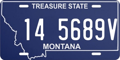 MT license plate 145689V