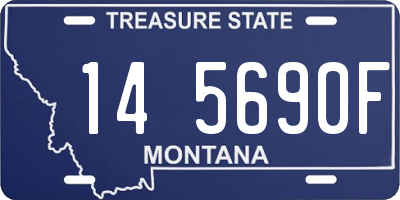 MT license plate 145690F
