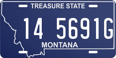 MT license plate 145691G