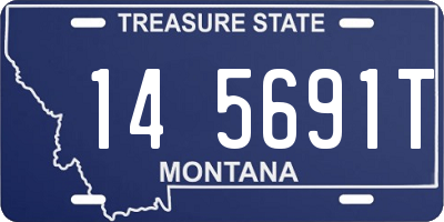 MT license plate 145691T