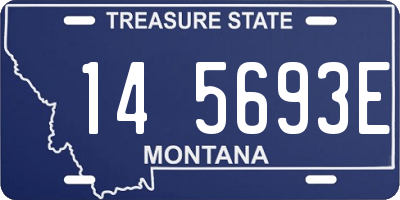 MT license plate 145693E