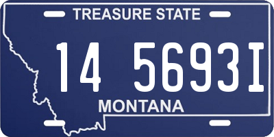 MT license plate 145693I