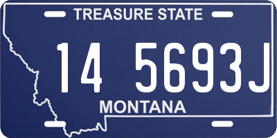 MT license plate 145693J
