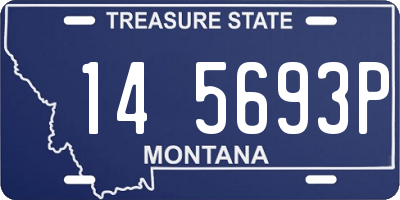 MT license plate 145693P