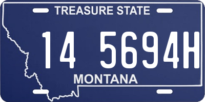 MT license plate 145694H