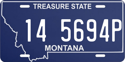 MT license plate 145694P