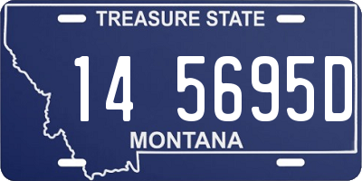 MT license plate 145695D