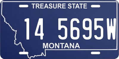 MT license plate 145695W