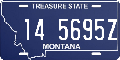 MT license plate 145695Z