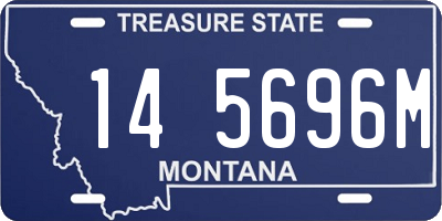 MT license plate 145696M
