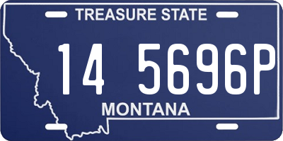 MT license plate 145696P