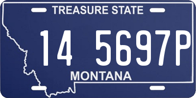 MT license plate 145697P