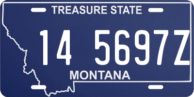 MT license plate 145697Z