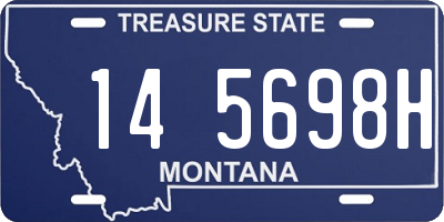 MT license plate 145698H