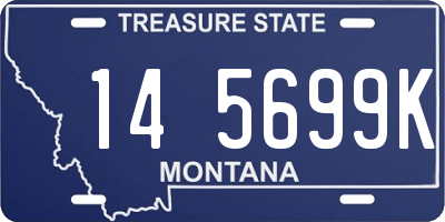 MT license plate 145699K