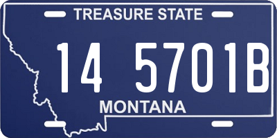 MT license plate 145701B